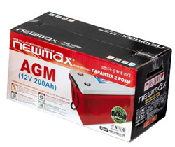 Newmax 200 Ah AGM аккумулятор премиум-класса 