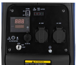 Панель управления генератора Weekender X3500i