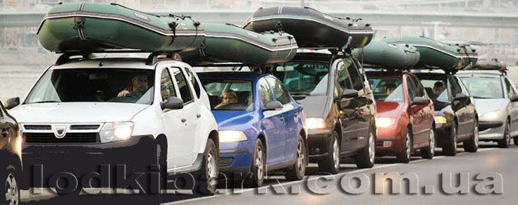 Лодки Барк на багажниках автомобилей