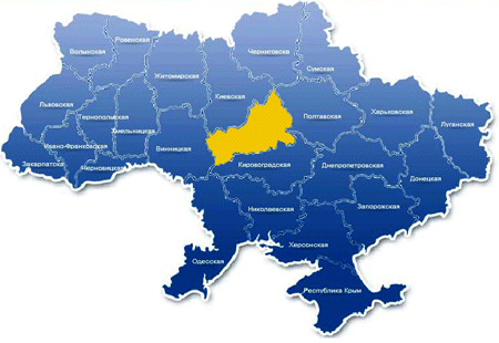 карта Украины Черкасская область