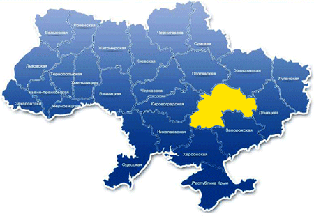 карта Украины Днепропетровская область