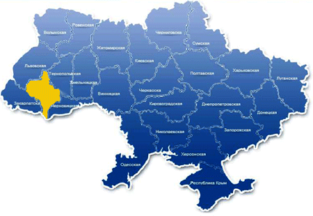 карта Украины Ивано-Франковская область