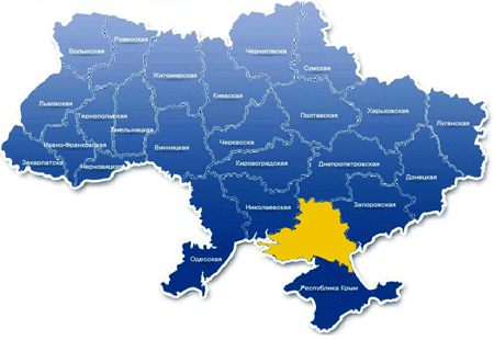 карта Украины Херсонская область