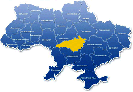 карта Украины Кировоградская область