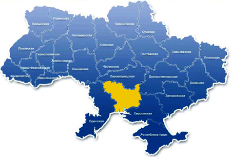карта Украины Николаевская область