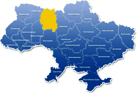 карта Украины Житомирская обласить