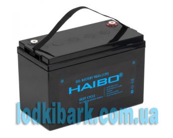 Гелевый аккумулятор Haibo 90Ah 12V тяговый к троллинговым электромоторам