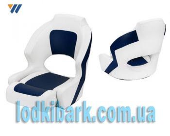 Deluxe flip-up кресло Рэй HM40-10401 RYE DELUXE FLIP UP 24.5"х 20"х15" сине/белое
