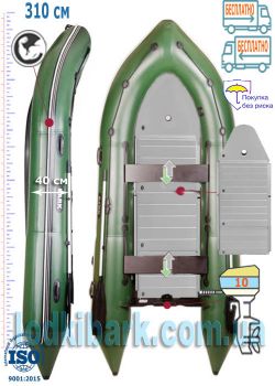 Лодки Барк Bark BN-310SAL надувная ПВХ лодка моторная килевая с улучшенными ходовыми характеристиками, морская серия