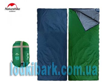 Спальный мешок Nature Hike MINI ULTRA LIGHT увеличенный размер 205×85см, вес 1кг, 8-15℃